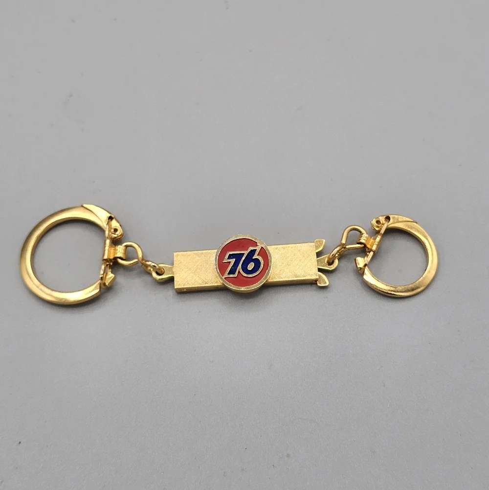 Union 76 Gas Key Chain Logo‎ Gasoline Souvenir Salesman Sample Near Mint Vintage